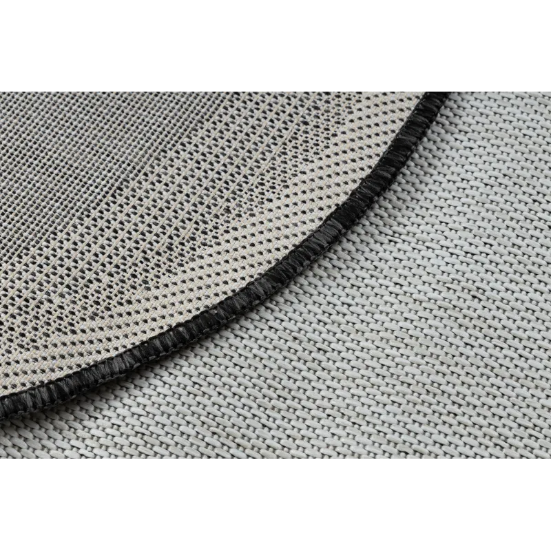 Teppich ORGANIC 2125 Sisal Stein Creme / Schwarz - natürlich, modern unregelmäßige Form