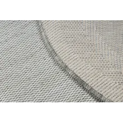 Teppich ORGANIC 2125 Sisal Stein Creme / Grau - natürlich, modern unregelmäßige Form