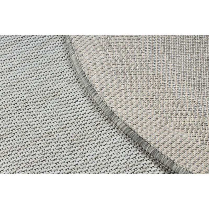 Teppich ORGANIC 2125 Sisal Stein Creme / Grau - natürlich, modern unregelmäßige Form