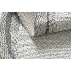 Teppich ORGANIC 2125 Sisal Stein Creme / Grau - natürlich, modern unregelmäßige Form