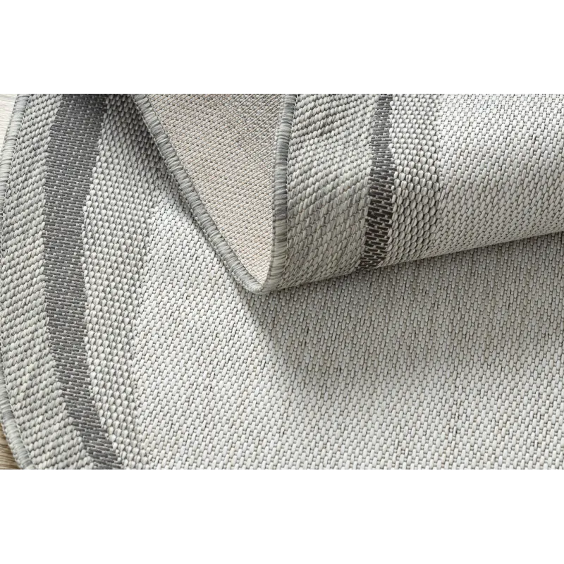 Teppich ORGANIC 2125 Sisal Stein Creme / Grau - natürlich, modern unregelmäßige Form