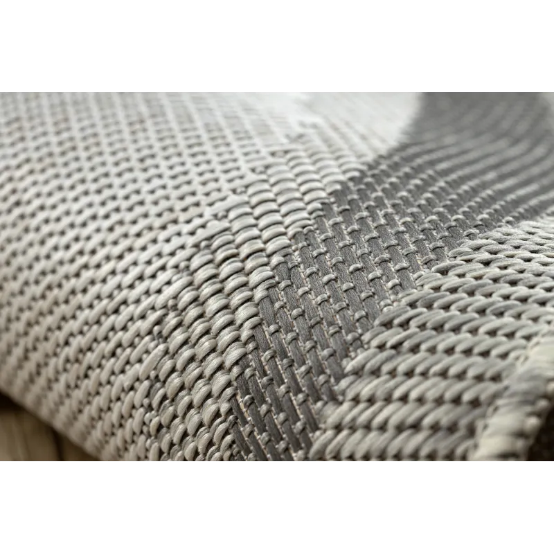 Teppich ORGANIC 2125 Sisal Stein Creme / Grau - natürlich, modern unregelmäßige Form