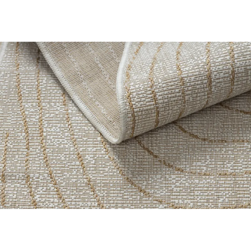 Teppich ORGANIC 2743 Sisal Baumstamm, Baumring Creme / Natur - modern unregelmäßige Form