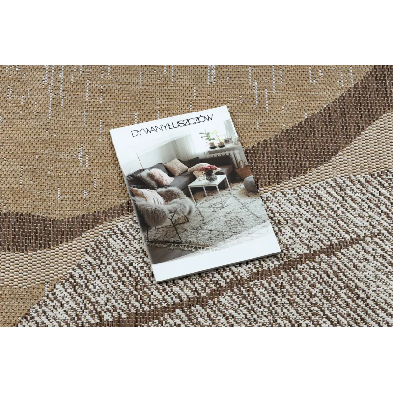Teppich ORGANIC 2739 Sisal Stein natürlich / creme - modernes unregelmäßiges Format