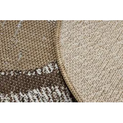 Teppich ORGANIC 2739 Sisal Stein natürlich / creme - modernes unregelmäßiges Format