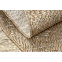 Teppich ORGANIC 2739 Sisal Stein natürlich / creme - modernes unregelmäßiges Format