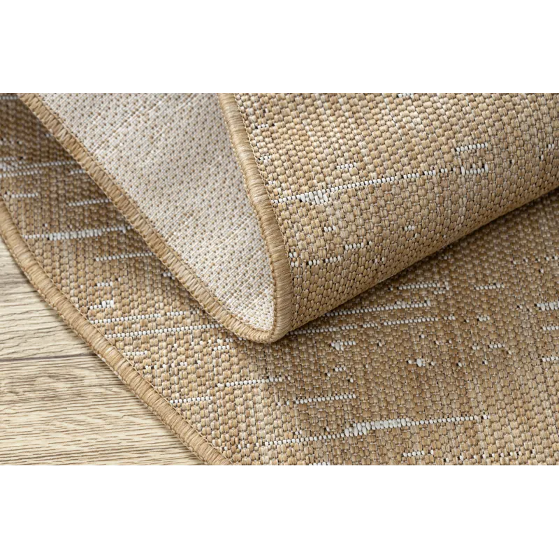 Teppich ORGANIC 2739 Sisal Stein natürlich / creme - modernes unregelmäßiges Format