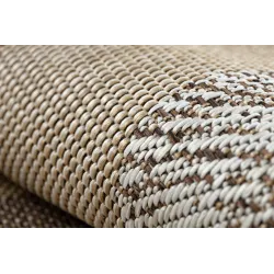 Teppich ORGANIC 2739 Sisal Stein natürlich / creme - modernes unregelmäßiges Format