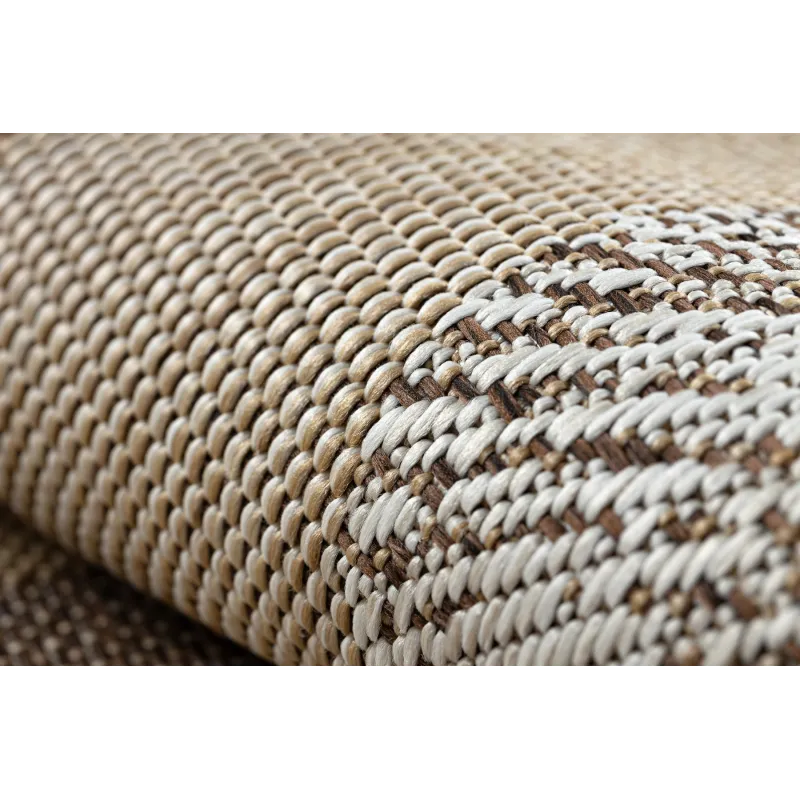 Teppich ORGANIC 2739 Sisal Stein natürlich / creme - modernes unregelmäßiges Format