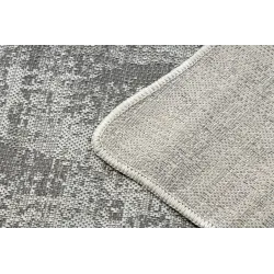 Teppich ORGANIC 2755 Sisal Abstraktion Creme / Grau - natürlich, modern unregelmäßige Form