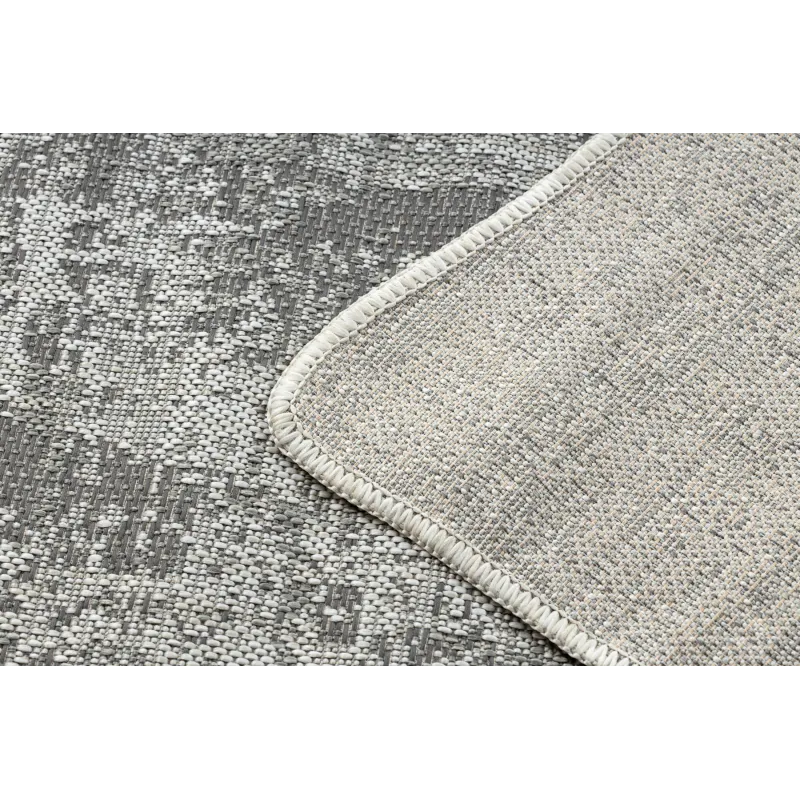 Teppich ORGANIC 2755 Sisal Abstraktion Creme / Grau - natürlich, modern unregelmäßige Form