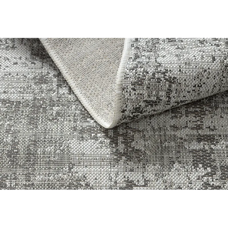 Teppich ORGANIC 2755 Sisal Abstraktion Creme / Grau - natürlich, modern unregelmäßige Form