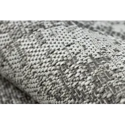 Teppich ORGANIC 2755 Sisal Abstraktion Creme / Grau - natürlich, modern unregelmäßige Form
