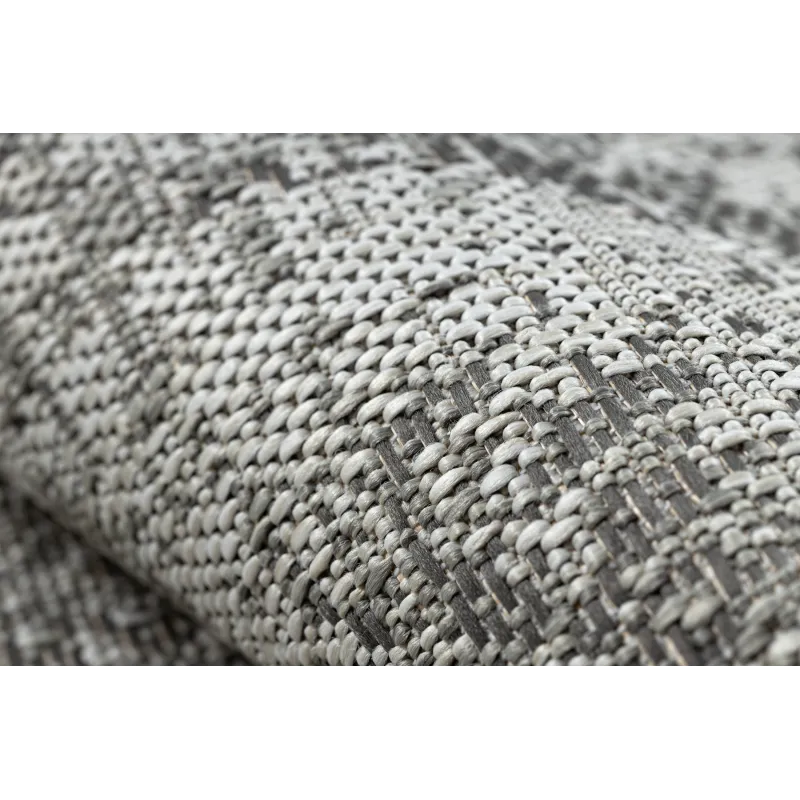 Teppich ORGANIC 2755 Sisal Abstraktion Creme / Grau - natürlich, modern unregelmäßige Form