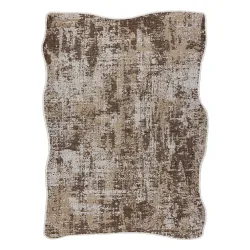 Teppich ORGANIC Sisal Abstraktion Creme / natürlich - modern unregelmäßige Form