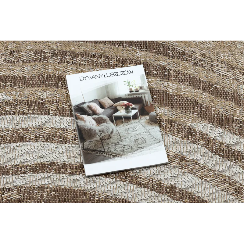 Teppich ORGANIC 2767 Sisal Geometrisch Creme / natürlich - modern unregelmäßige Form