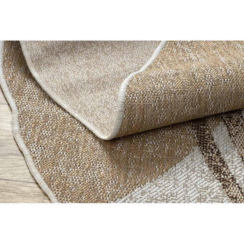 Teppich ORGANIC 2767 Sisal Geometrisch Creme / natürlich - modern unregelmäßige Form