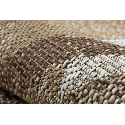 Teppich ORGANIC 2767 Sisal Geometrisch Creme / natürlich - modern unregelmäßige Form