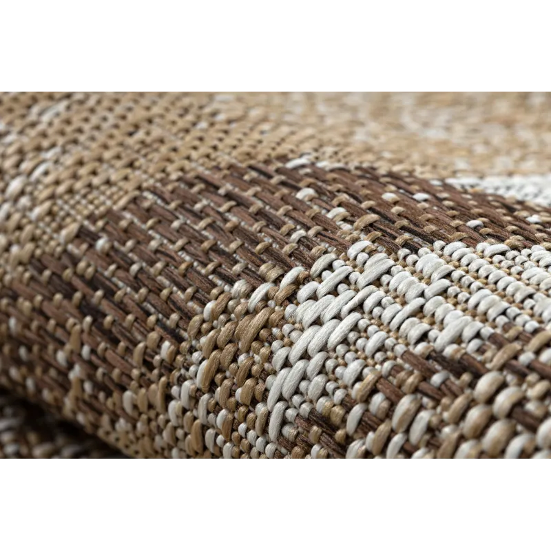 Teppich ORGANIC 2767 Sisal Geometrisch Creme / natürlich - modern unregelmäßige Form