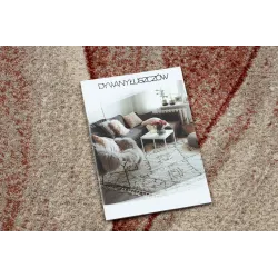Teppich FUSION 1617 beige / terrakotta - Wellen, modern, abstrakt