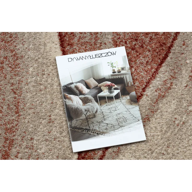 Teppich FUSION 1617 beige / terrakotta - Wellen, modern, abstrakt