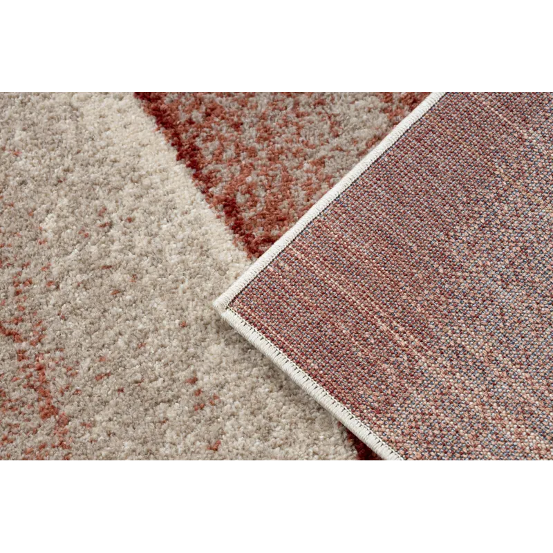 Teppich FUSION 1617 beige / terrakotta - Wellen, modern, abstrakt