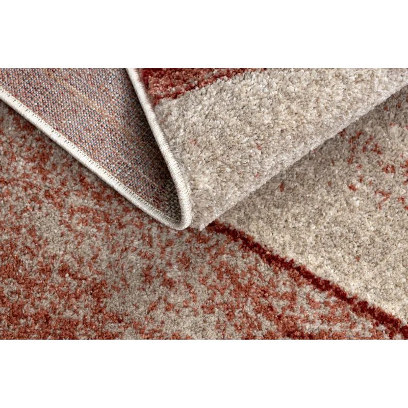 Teppich FUSION 1617 beige / terrakotta - Wellen, modern, abstrakt