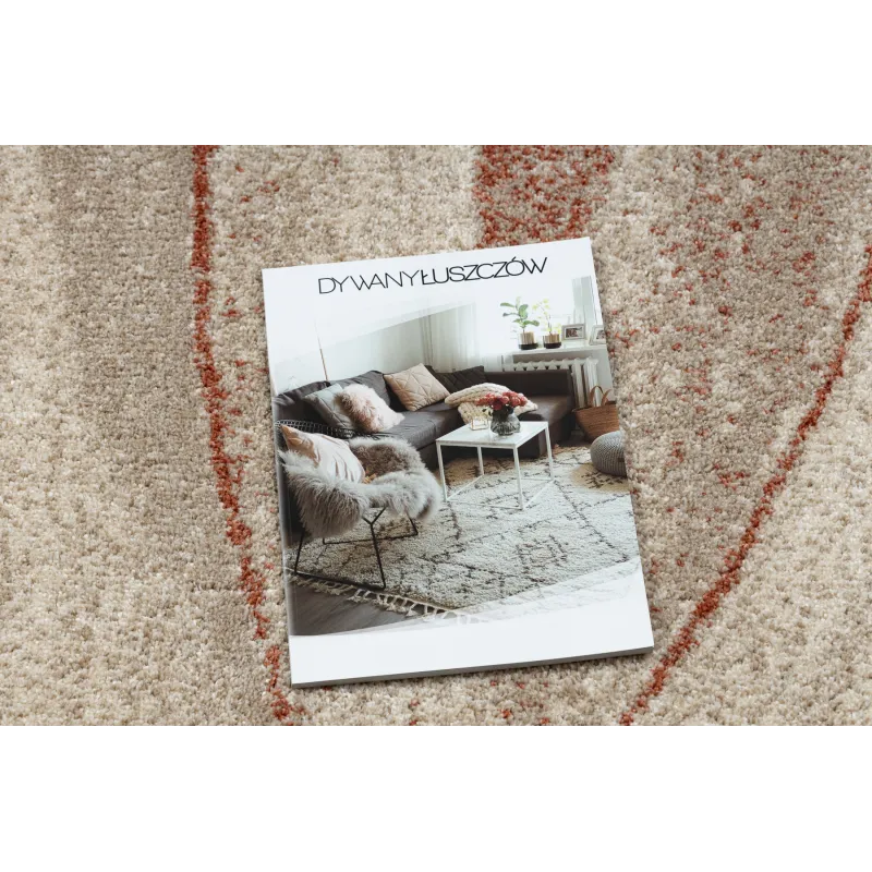 Teppich FUSION 1617 creme / terrakotta - Wellen, modern, abstrakt