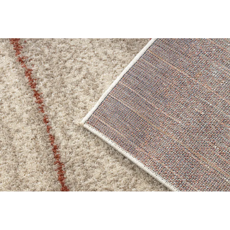Teppich FUSION 1617 creme / terrakotta - Wellen, modern, abstrakt