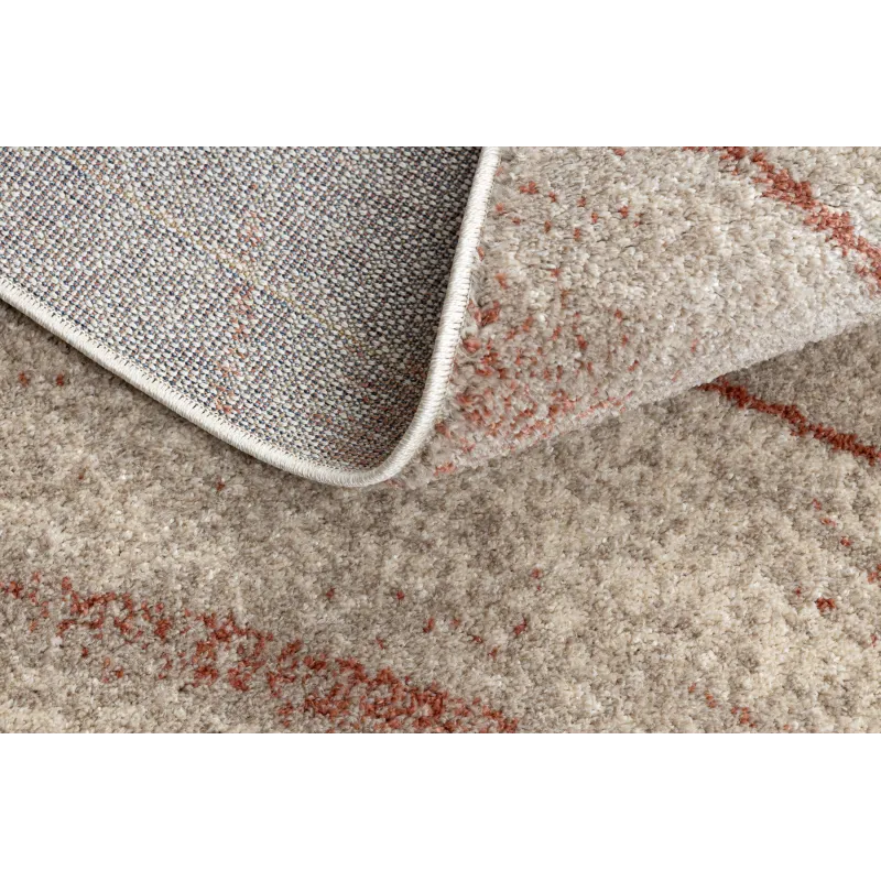 Teppich FUSION 1617 creme / terrakotta - Wellen, modern, abstrakt