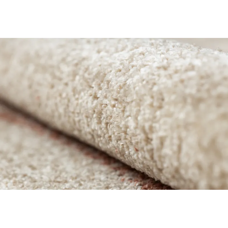 Teppich FUSION 1617 creme / terrakotta - Wellen, modern, abstrakt