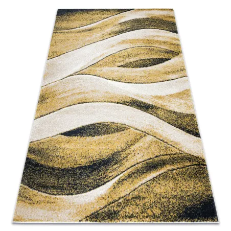 Teppich FUSION 1617 gelb / creme - Wellen, modern, abstrakt