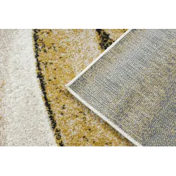 Teppich FUSION 1617 gelb / creme - Wellen, modern, abstrakt