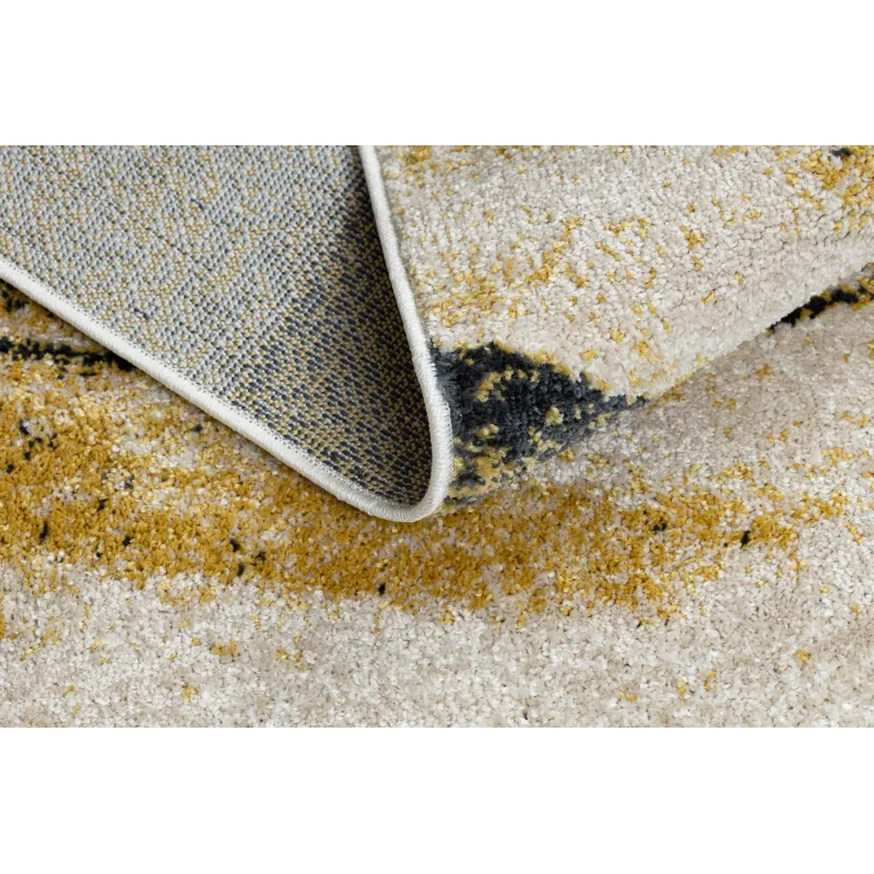 Teppich FUSION 1617 gelb / creme - Wellen, modern, abstrakt