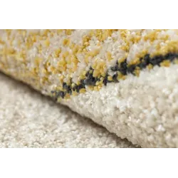 Teppich FUSION 1617 gelb / creme - Wellen, modern, abstrakt