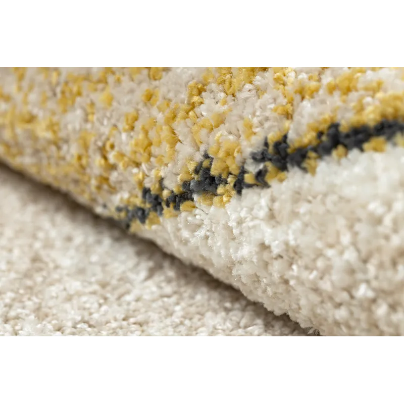 Teppich FUSION 1617 gelb / creme - Wellen, modern, abstrakt