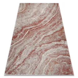 Teppich FUSION beige / terrakotta - Abstraktion, modern, geometrisch