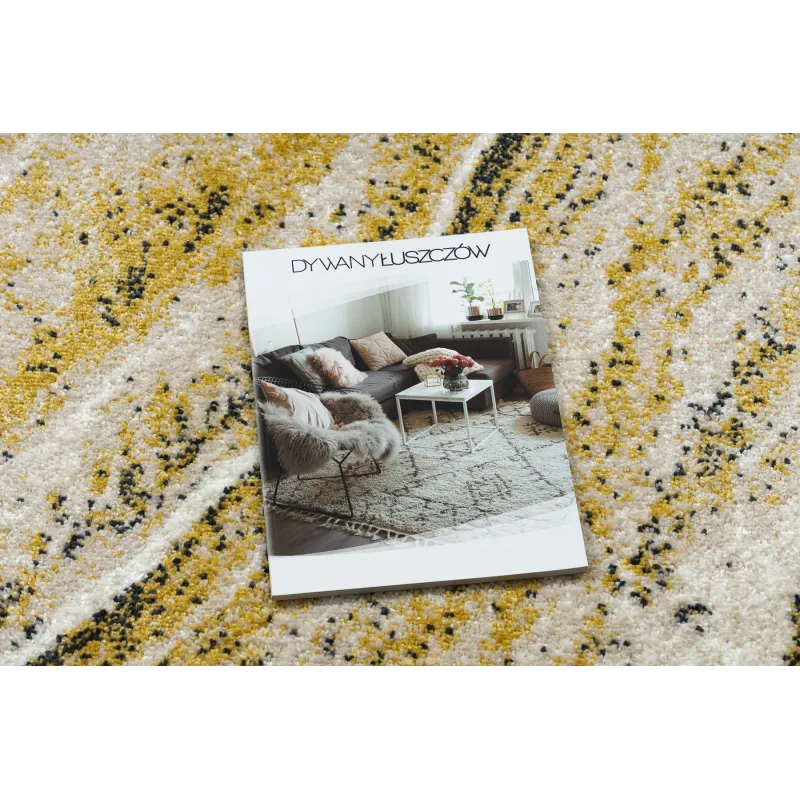 Teppich FUSION 9776 creme / weiß / gelb - Abstraktion, modern, abstrakt