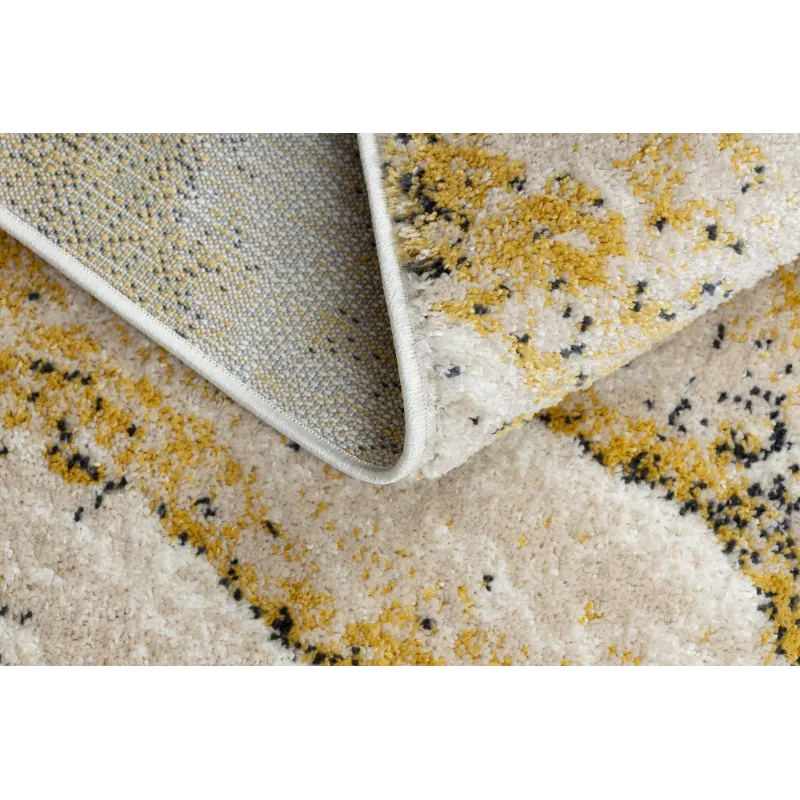 Teppich FUSION 9776 creme / weiß / gelb - Abstraktion, modern, abstrakt