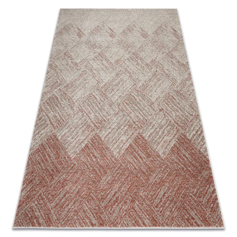 Teppich FUSION 9775 creme / terrakotta - Geometrisch, modern, abstrakt