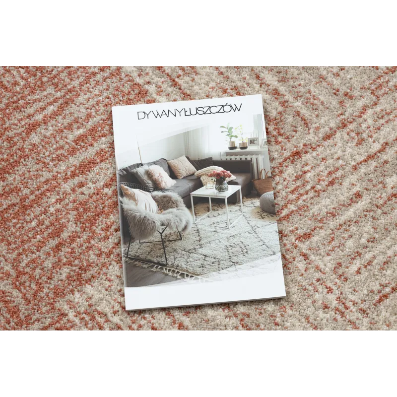 Teppich FUSION 9775 creme / terrakotta - Geometrisch, modern, abstrakt