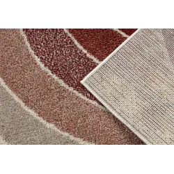 Teppich FUSION 0807 creme / bordeaux - Geometrisch, modern, abstrakt