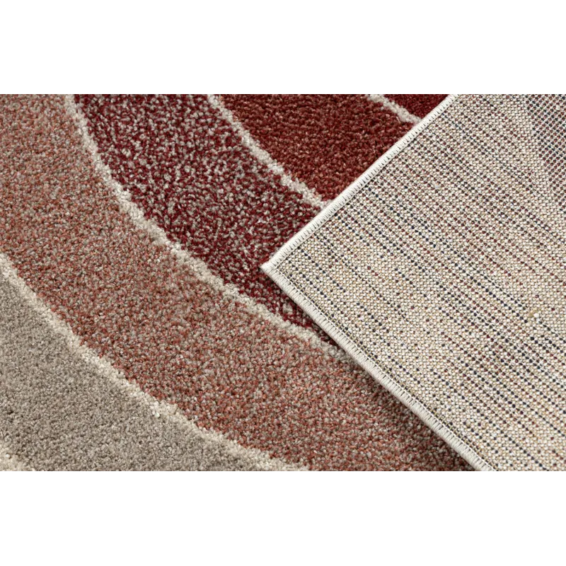 Teppich FUSION 0807 creme / bordeaux - Geometrisch, modern, abstrakt