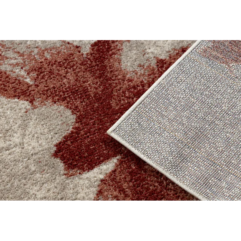 Teppich FUSION 8259 creme / bordeaux - Blüten, modern, abstrakt