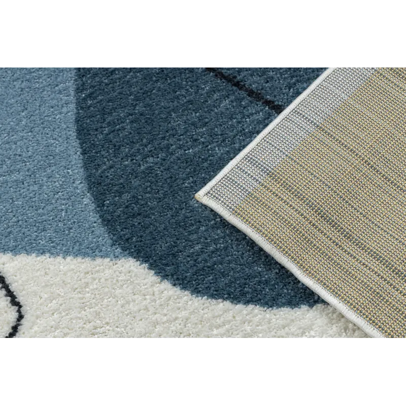 Teppich FUSION 7158 weiß / gelb / blau - Geometrisch, modern, abstrakt