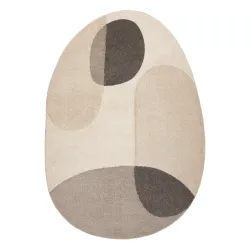 Teppich FUSION creme / beige Form - Geometrisch, modern, abstrakt, unregelmäßig
