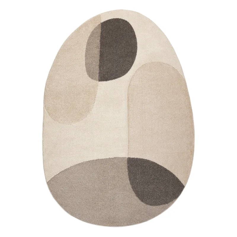 Teppich FUSION 5706 creme / beige Form - Geometrisch, modern, abstrakt, unregelmäßig