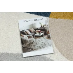 Teppich FUSION 5706 weiß / hellgrau / gold Form - Geometrisch, modern, abstrakt, unregelmäßig