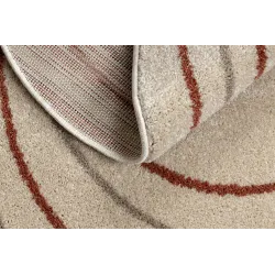 Teppich FUSION 5707 creme / terrakotta Form - Abstraktion, modern, abstrakt, unregelmäßig