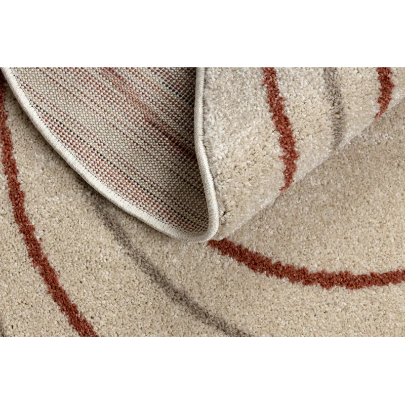 Teppich FUSION 5707 creme / terrakotta Form - Abstraktion, modern, abstrakt, unregelmäßig